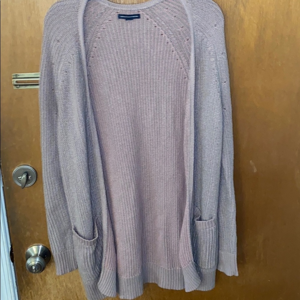 American Eagle purple cardigan